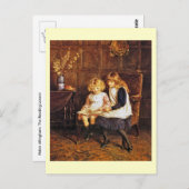 Carte Postale Helen Allingham : Leçon de lecture Art (Devant / Derrière)