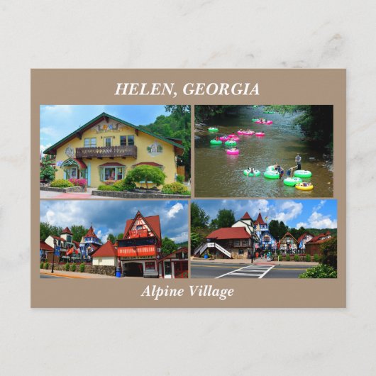 Carte Postale Helen, Géorgie (Devant)