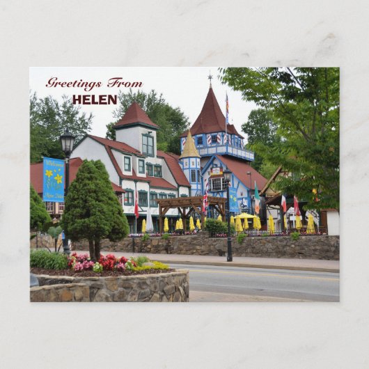 Carte postale Helen, Géorgie Holiday (Devant)