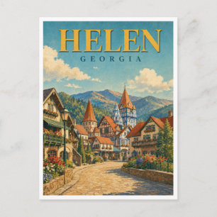 Carte Postale Helen Géorgie Village Alpin GeoSaga