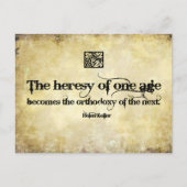 Carte Postale Helen Keller Citation Inspirationnelle Hérésie d'u (Devant)