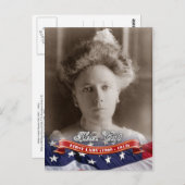 Carte Postale Helen Taft, Première Dame des Etats-Unis (Devant / Derrière)