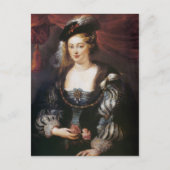 Carte Postale Helena Fourment par Peter Paul Rubens (Devant)