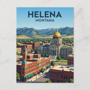 Carte Postale Helena, Montana États-Unis