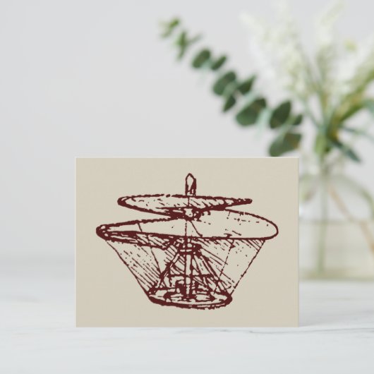 Carte Postale hélice (Debout devant)