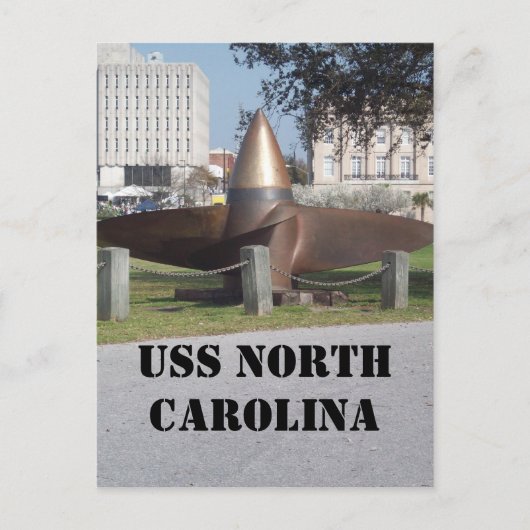Carte Postale hélice de l'USS North (Devant)