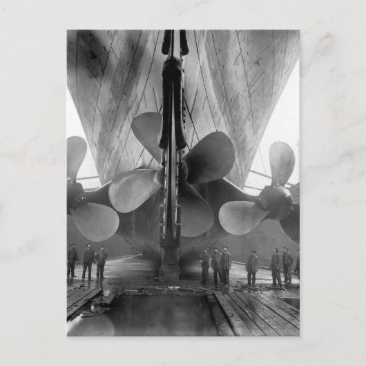Carte Postale Hélices du Titanic (Devant)