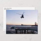 Carte Postale Hélicoptère à Paulus Hook Heliport, Jersey City (Devant / Derrière)