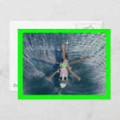 Carte Postale hélicoptère au-dessus de l'eau (Devant / Derrière)