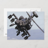 Carte Postale Hélicoptère d'attaque Aapache (Devant / Derrière)