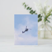 Carte Postale Hélicoptère Gazelle (Debout devant)