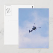 Carte Postale Hélicoptère Gazelle (Devant / Derrière)