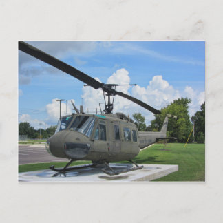 Carte Postale Hélicoptère vintage de militaires du Vietnam Uh-1