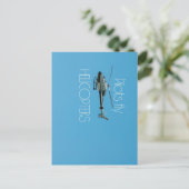 Carte Postale Hélicoptères Pilot (Debout devant)