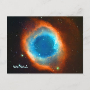 Carte Postale Helix Nebula, Galaxies et étoiles