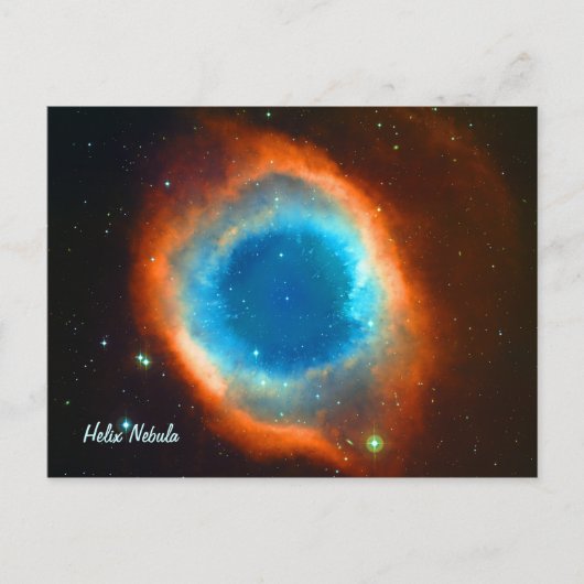 Carte Postale Helix Nebula, Galaxies et étoiles (Devant)
