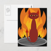 Carte Postale Hell Cat (Devant / Derrière)