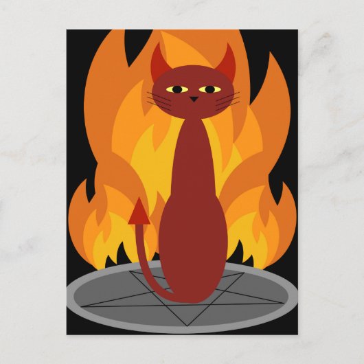 Carte Postale Hell Cat (Devant)