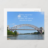 Carte Postale Hell Gate Rail Bridge New York (Devant / Derrière)