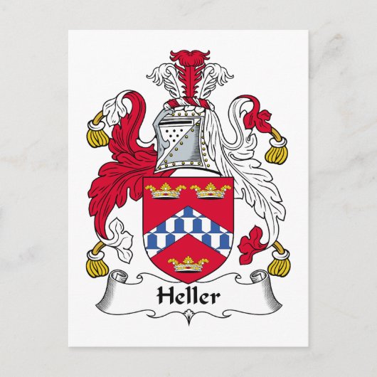 Carte Postale Heller Family Crest (Devant)