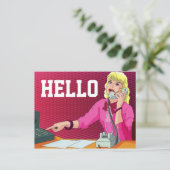 CARTE POSTALE HELLO BUSINESS LADING HELLO POSTCARD (Debout devant)
