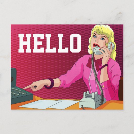 CARTE POSTALE HELLO BUSINESS LADING HELLO POSTCARD (Devant)