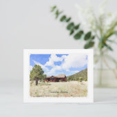 Carte Postale Hello Country Cabine Living Aquarelle (Debout devant)