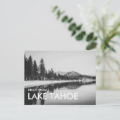 Carte postale Hello de Lake Tahoe en noir et blanc (Debout devant)