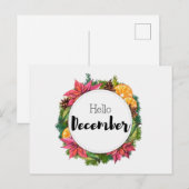 Carte Postale Hello December (Devant / Derrière)