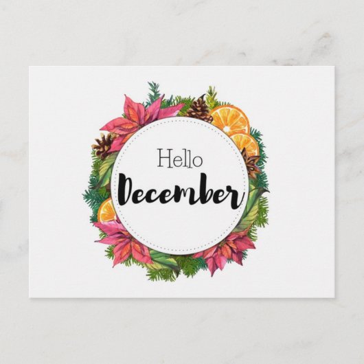 Carte Postale Hello December (Devant)