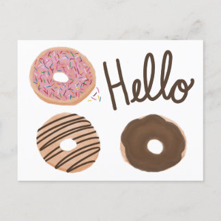 Carte postale Hello Donuts