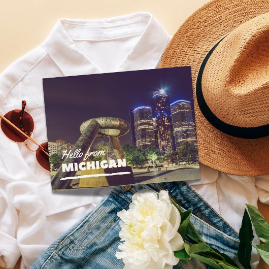 Carte postale Hello From Michigan