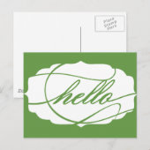 Carte Postale Hello Green (Devant / Derrière)