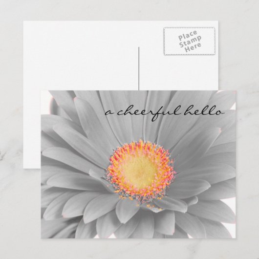 Carte postale Hello joyeuse (Devant / Derrière)