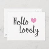 Carte Postale Hello Lovely (Devant / Derrière)