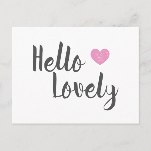 Carte Postale Hello Lovely (Devant)