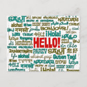 Carte postale Hello (multilingue) (Devant)