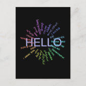 Carte postale Hello (multilingue) (Devant)