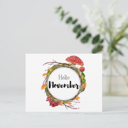 Carte Postale Hello November (Debout devant)