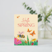 Carte Postale Hello spring (Debout devant)