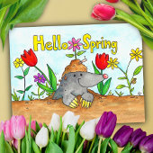 Carte postale Hello Spring par Nicole Janes