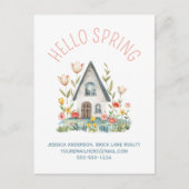 Carte Postale Hello Spring Real Estate Coordonnées (Devant)