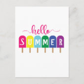 Carte Postale Hello Summer ppops lolly (Devant)