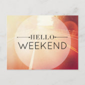 Carte Postale Hello Weekend (Devant)