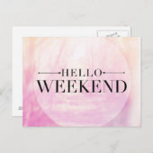 Carte Postale Hello Weekend (Devant / Derrière)