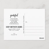 Carte Postale Hello World et Faire-part de naissance Photo Colla (Dos)