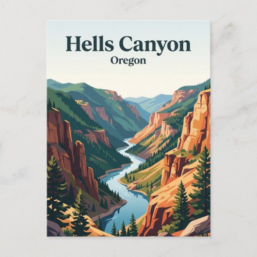 Carte Postale Hells Canyon, Oregon (Devant)
