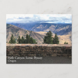 Carte Postale Hells Canyon Pittoresque Byway, OU
