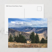 Carte Postale Hells Canyon Scenic Byway, OR (Devant / Derrière)