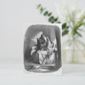 Carte Postale Heloise et Abelard s'embrasser (Debout devant)